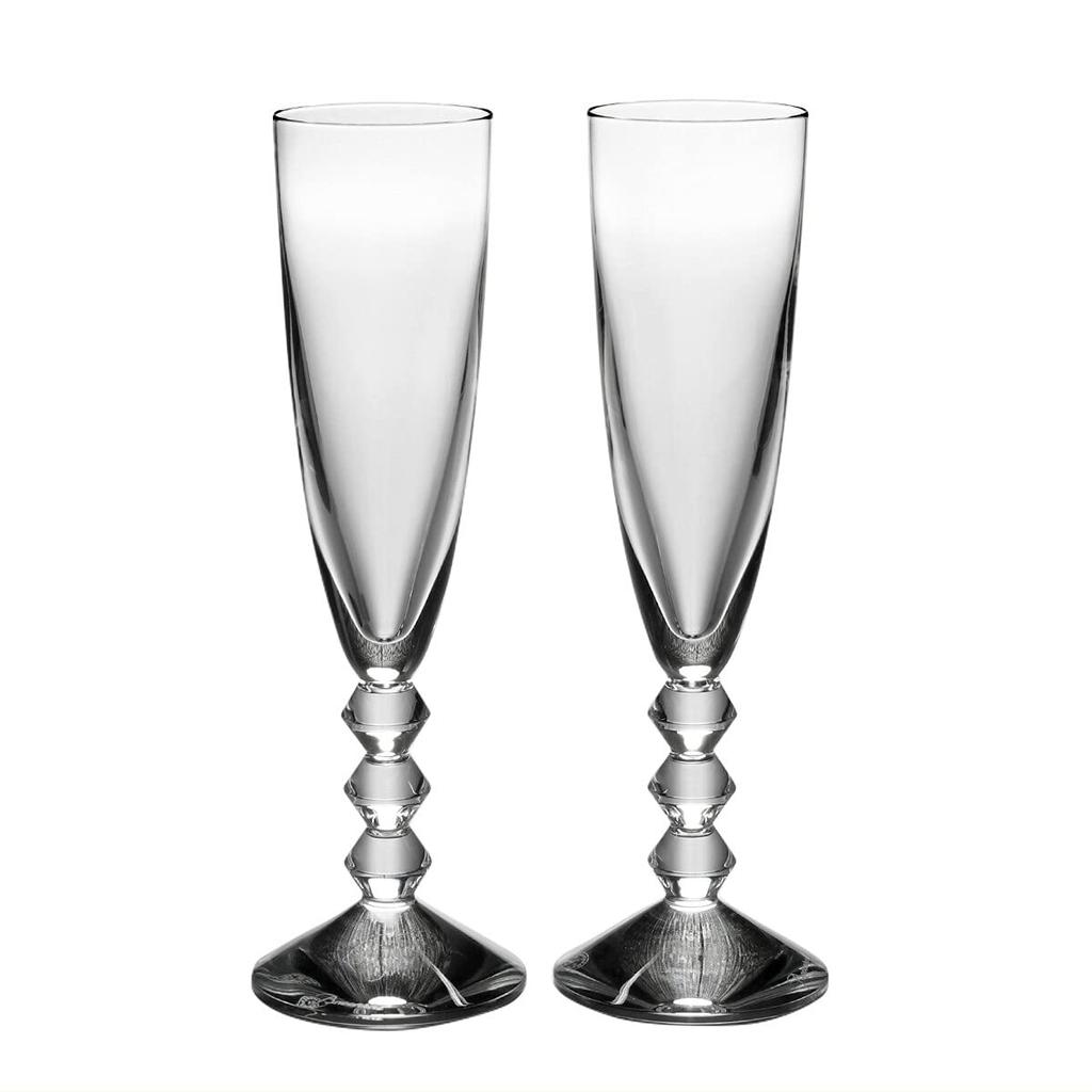 Baccarat Vega Champagne Flutes Pair Narcissus (2 Pieces) 2811-801(1365-109) [item]