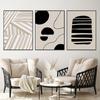 Minimalist Abstract Line Art Canvas Painting Beige Black Poster and Print Wall Modern Pictures Print for Living Room Home Decor