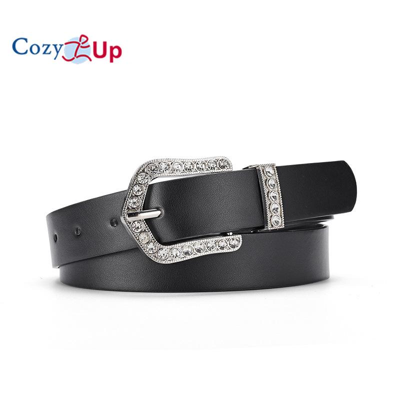 Элегантный ремень с пряжкой и инкрустацией стразами, ветровка, пуховик, простой декоративный пояс для женщин