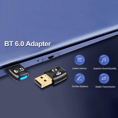 BT 6.0 Адаптер Беспроводной BT Передатчик Приемник Plug and Play Беспроводной Ключ для ПК Динамика Беспроводной Мыши Клавиатуры