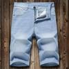 Summer Men's Denim Shorts Classic Blue Fashion Slim Business Casual Jeans