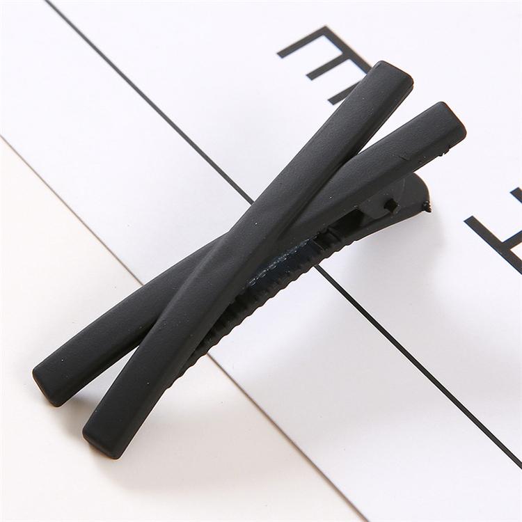 PL Water Drop Type Matte Texture Bb Clip Candy Color Cross Word Korean Girl Heart Hair Clip