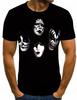 Vintage Kiss T Shirt Unisex Unisex Fashion Cotton T-shirt Punk Clothes O-Neck Tees Horror Harajuku Tops Rock Band Kiss Tshirt Boy