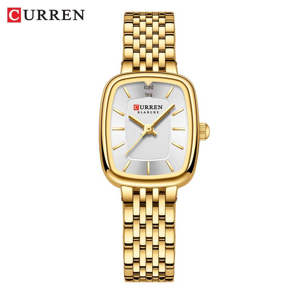 Женские модные часы Curren Karrien 9093 с стальным ремешком
