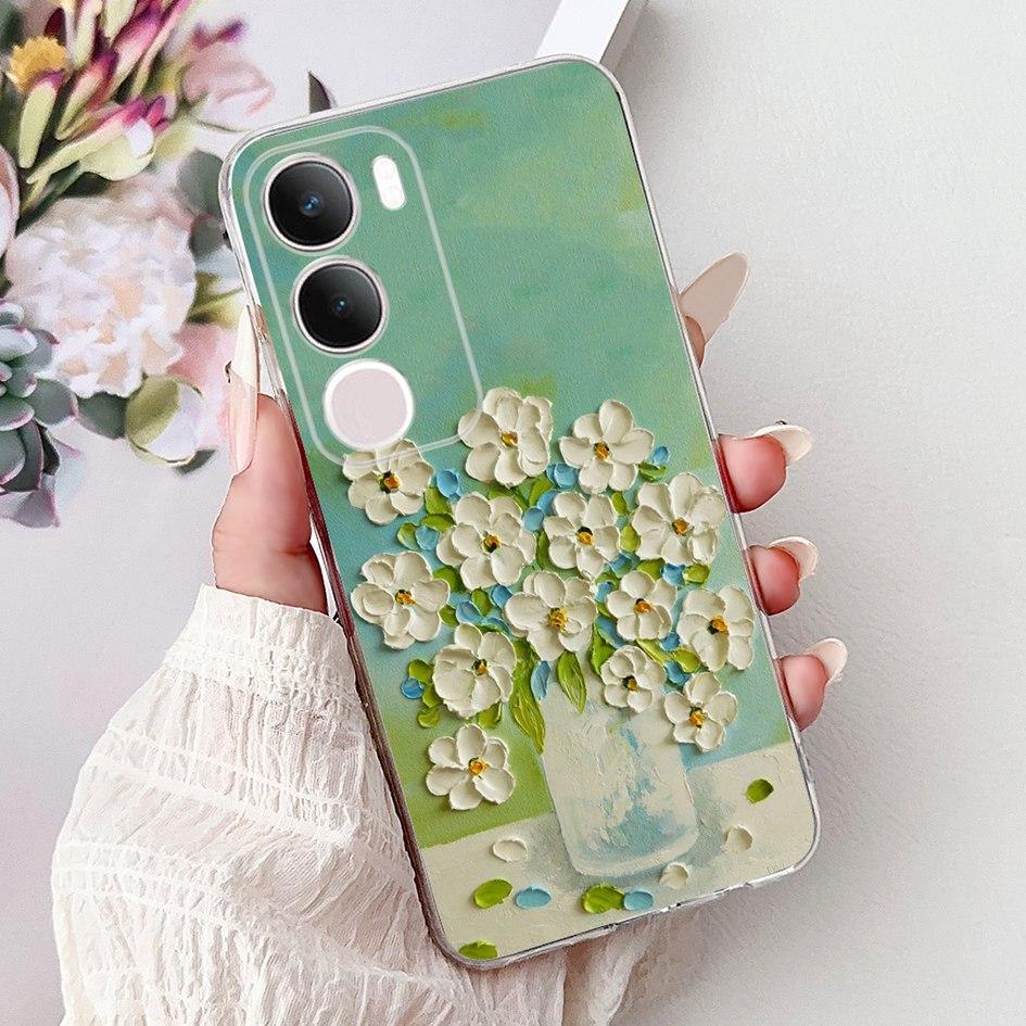 Silicone Case For Vivo Y19s V2419 Cover Lovely Cat Butterfly Cartoon Soft Back Protective Shell For Vivo Y19s 4G Y 19s TPU Coque