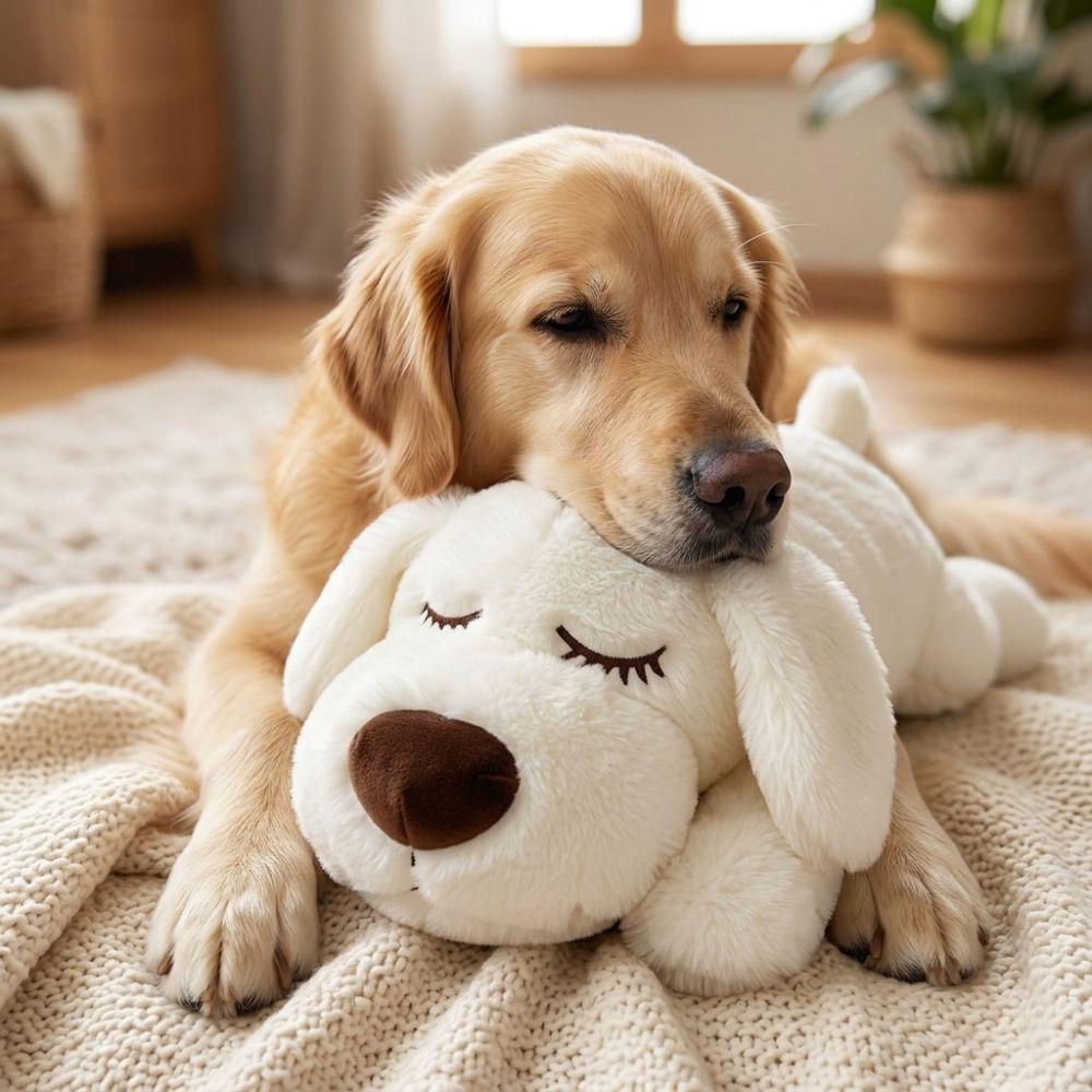 Simulation Heartbeat Pet Heartbeat Plush Doll Heartbeat Puppy Stuffed Animal Pet Companion