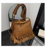 Spacious Trendy Fringed Womens Bag Stylish Korean Design For Summer 2024 Versatile Shoulder And Crossbody Use