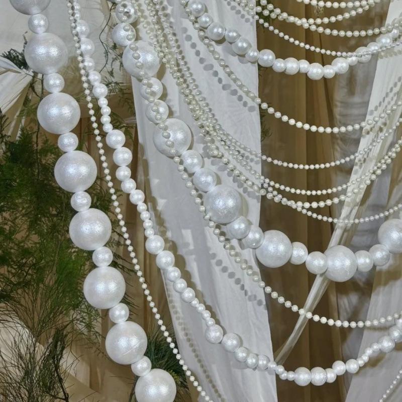 Гирлянда из гигантского жемчуга Свадебное украшение для демонстрации и фотофона