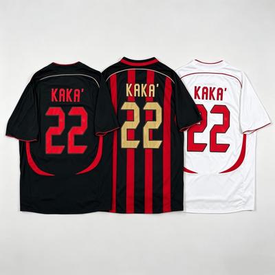 KAKA 22 Ретро Футбольная Футболка для Мужчин Женщин Летняя С Коротким Рукавом Спортивная Футболка Y2K Свободная Оверсайз Уличная Коллекция Топы
