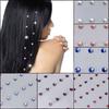 2 Bags Hair Styling Hairdressing Hairdo Supplies Hair Dress Accessories Hot Drilling Crystal