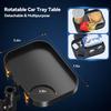 KDD Car Cup Holder Expander - 3 In 1 Cup Holder Adapter With Adjustable Base - Detachable Phone Holder & 360° Rotation Food Tray For Car -
