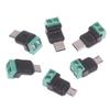 1/3 шт. USB-C адаптер, штекер, 2 контакта, без пайки, электрооборудование, безпаечные разъемы для промышленного, научного ремонта, зарядки