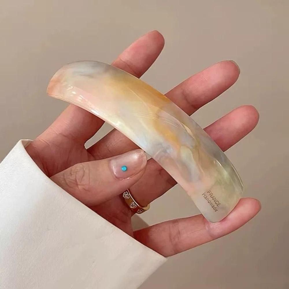 Эллиптическая ацетатная заколка для волос Геометрическая большая заколка Милая заколка-пружинка Женская