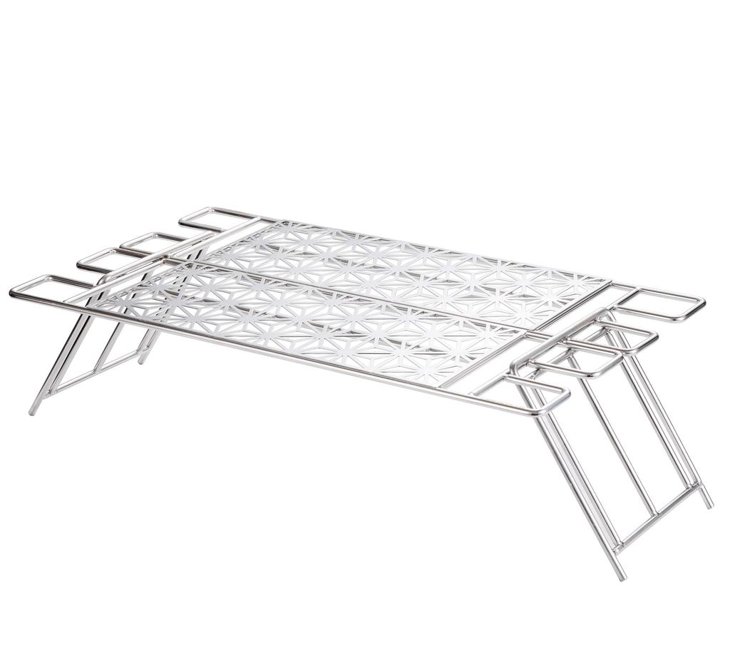 camping moon Bonfire Table Low Table Cooker Stand Set of 2 Trivets with Storage Bag MTG-TSCC