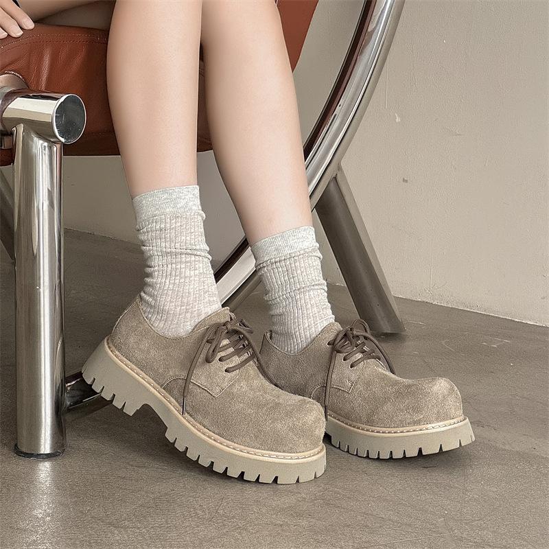 Американская одежда ретро большая голова инструментальная обувь нишевая обувь дерби высокая уличная пара кожаные туфли для поездок на работу 1039-R