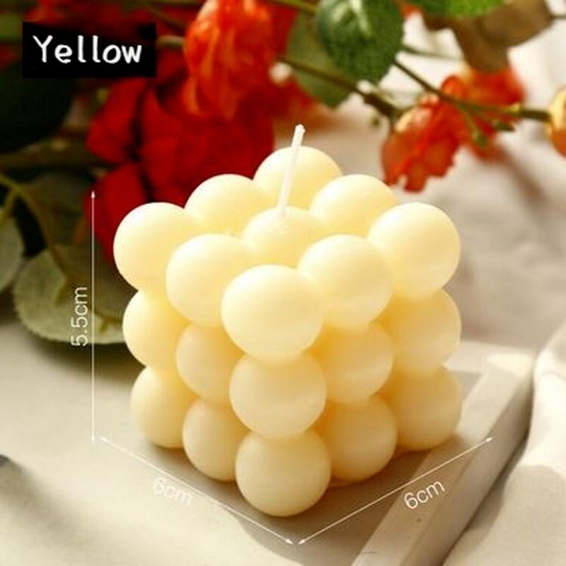 Кубический пузырь, кубическая свеча, геометрический орнамент, домашний аромат, креативный реквизит для фотосъемки, подарки на день рождения, украшение дома