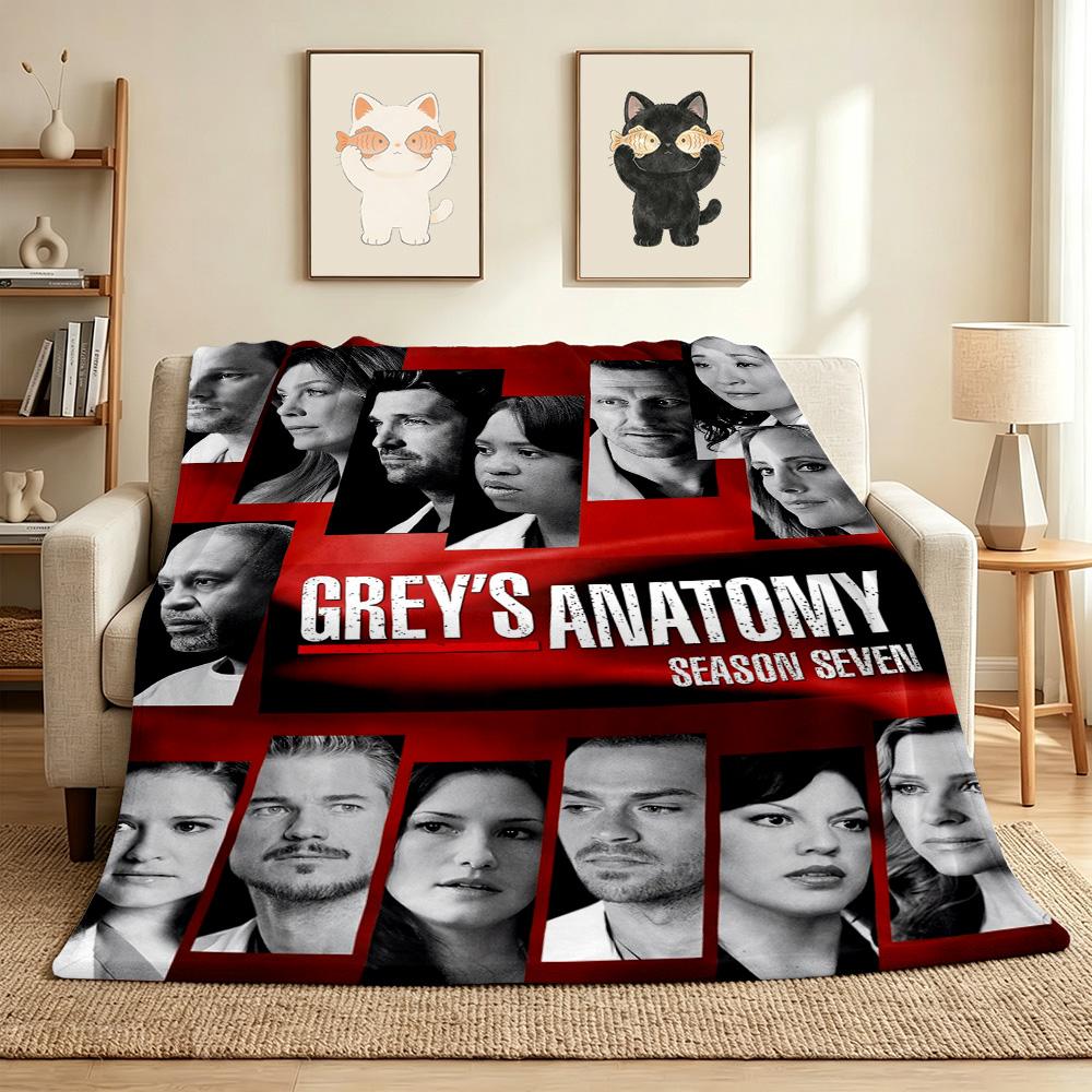 Grey'S Anatomy Season Seven Flannel Blanket Throw Blanket Soft Warm Sofa Bed Camping Car home Decor Unique Christmas Gift C93013