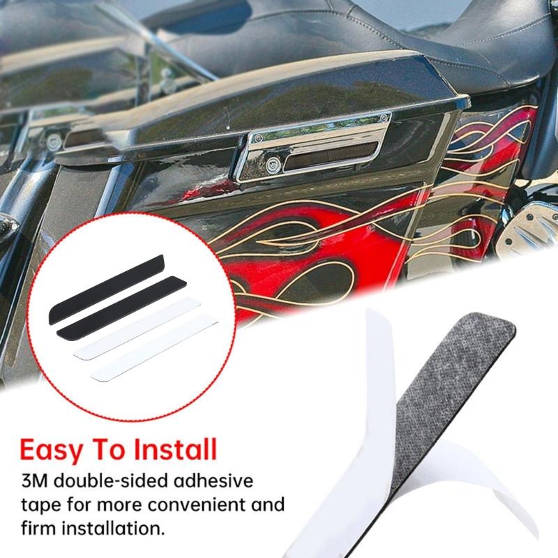 1 Pair Motorcycle Reflectors for Touring Road King Road-Glide Street-Glide 93-13 Motorbike Saddle Bag Latch Covers Trim