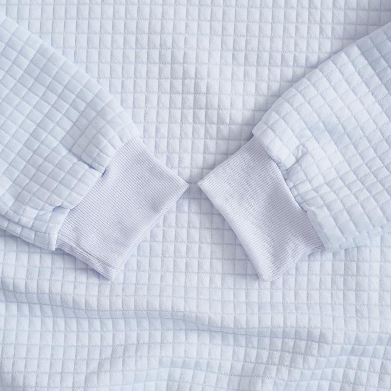 Small Square Men's Fashionable Round Neck Pullover Fashionable Loose Knitted Long-sleeved Top for Men