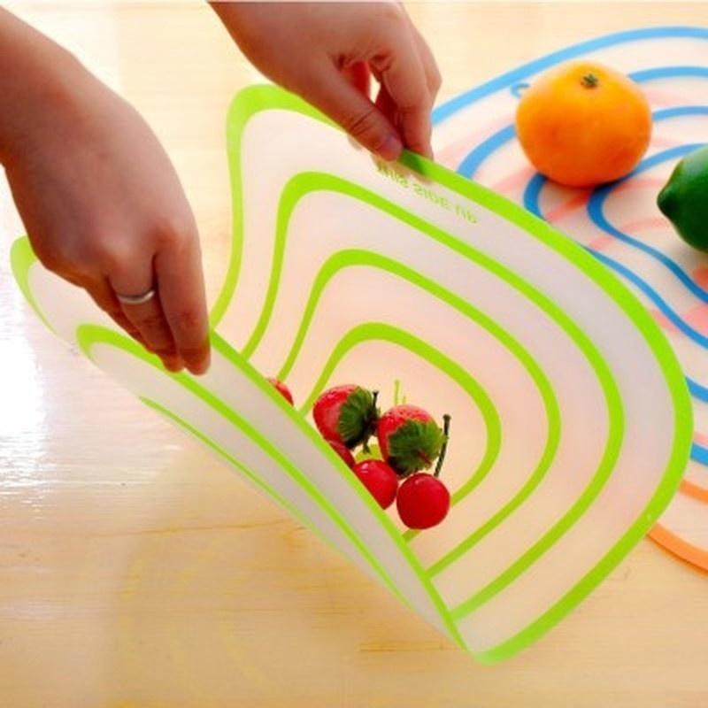1 шт. пластиковая разделочная доска Нескользящая матовая кухонная разделочная доска инструменты для овощей и мяса кухонные аксессуары