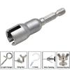 Natural Slotted Butterfly Hole Socket Wrench 65mm Hexagonal Handle Electric Screwdriver Wing Nut Socket Tool Tools Set