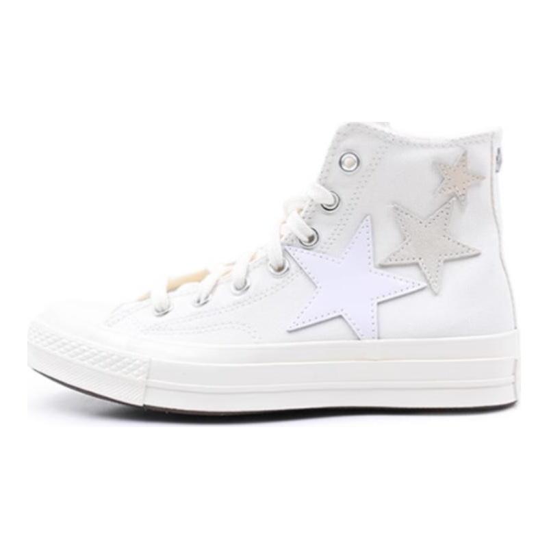 Converse Chuck 70 Универсальный Модный Тренд Повседневные Высокие Кеды из Канваса Унисекс Белый