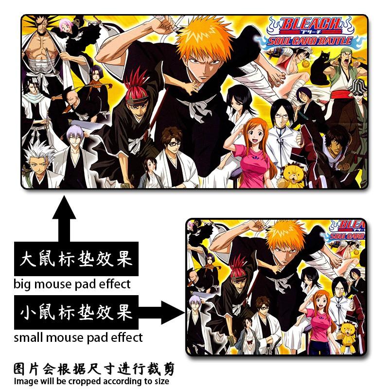 Anime Mouse Pad Bleach Kurosaki Ichigo Desk Mat Office Gaming Non-slip Rubber Mousepad