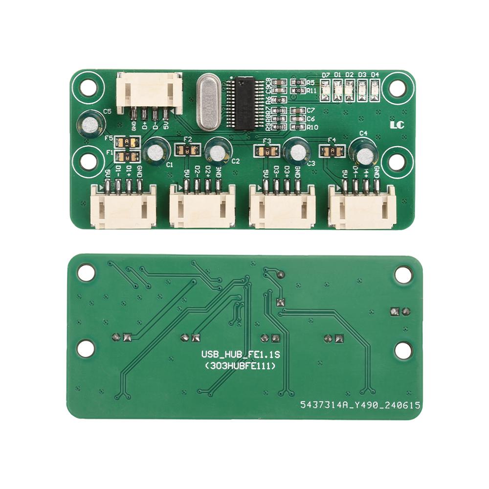 Модуль USB 2.0 концентратора на 1-4 порта PH2.0, DC 5V, 480 Мбит/с, высокая скорость, со светодиодным индикатором, защита от перегрузки по току, для встраиваемой разработки