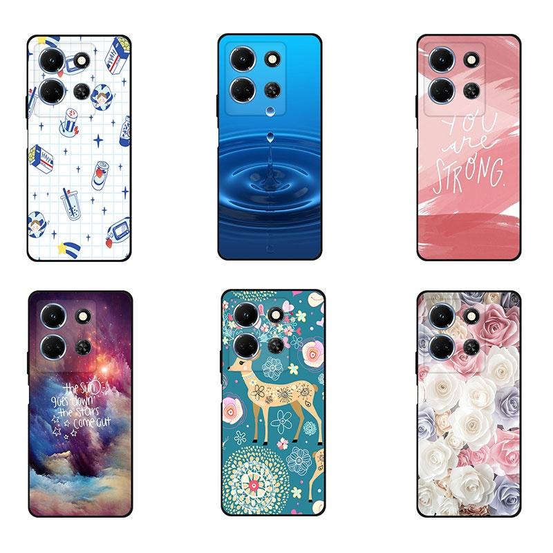 Для мягкого силикона Infinix Note 30 4G чехол ТПУ окрашенная задняя крышка Infinix Note 30 4G корпус