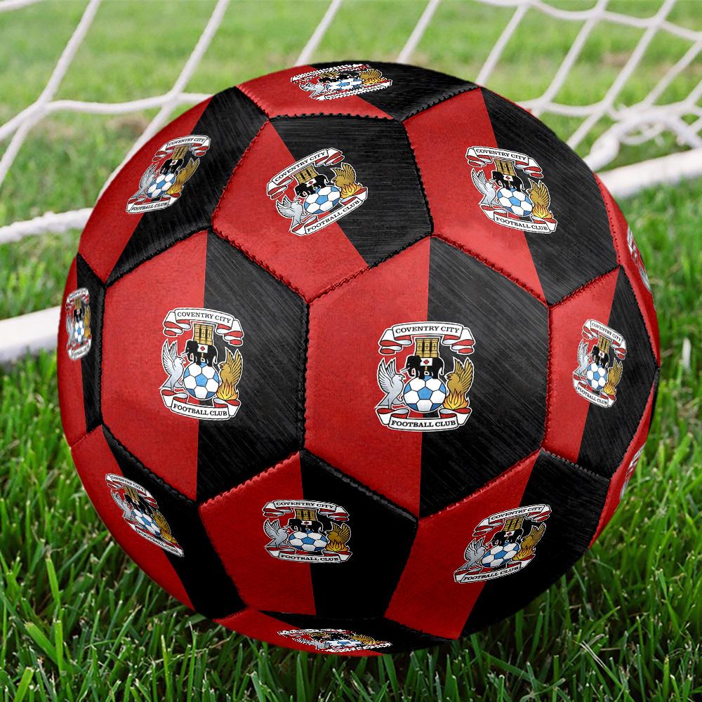 Coven-try Football Club Crest Printed Size 5 Soccer Balls, High-Quality, Anti-Slip, Protective Football, A Unique Gift , Birthdays, Christmas Gifts
