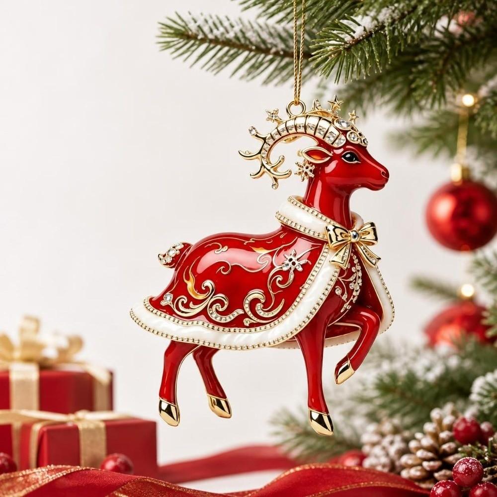 2D Christmas Sheep Ornament Hanging Christmas Hanging Pendant  Holiday Party Display