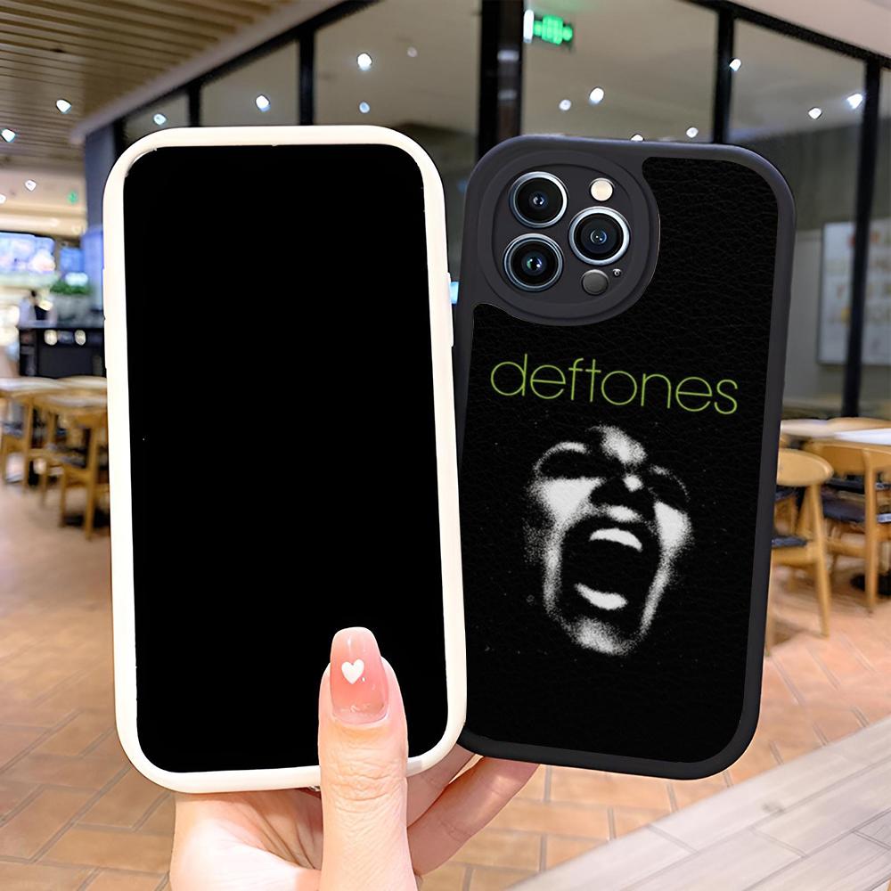 Black Cat Deftones Phone Case for Iphone 16 15 13 12 14 11 Pro Max Mini X Xr Xs 8 7 Puls Lambskin Cover