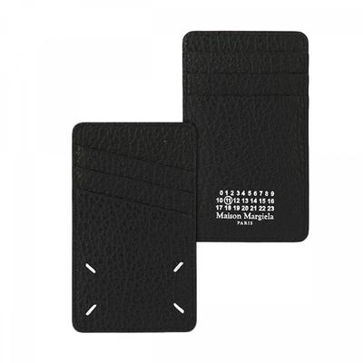 Maison Margiela Sa1vx0017 P4455 T8013 Держатель для карт с зернистой кожей и прошивкой