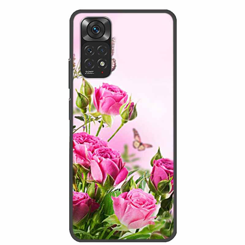 Чехлы для Redmi Note 11 Note11s Расписные Мягкий ТПУ Силиконовый Чехол для Телефона для Xiaomi Redmi Note 11 Pro 5G Обложка Coque Note11s 4G Сумка