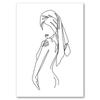Sexy Female Body Art Poster Print Naked Nude Canvas Line Drawing Prints Abstract Woman Wall Art Painting Pictures Bedroom Decor