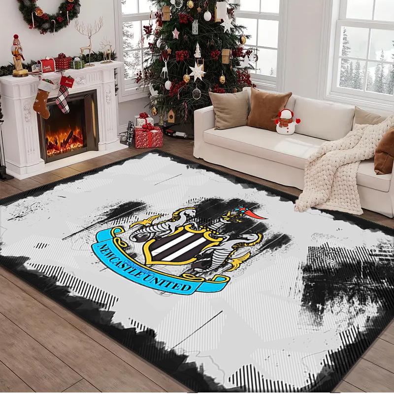 1PC rug Newcastle United Crest Carpet, Chair Rug,Area Rug for Office Bedroom living rooms bedroom, Doormat decor Christmas fan gifts