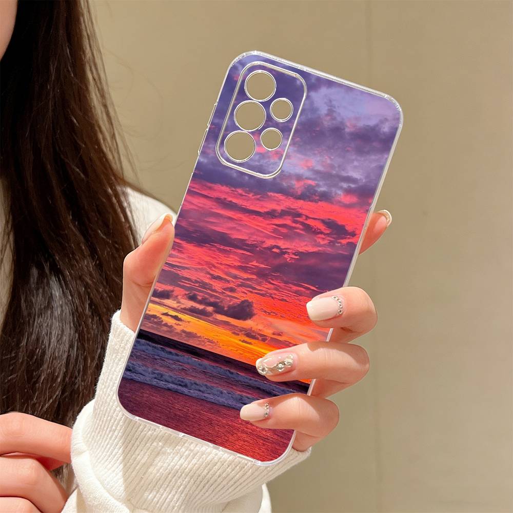 Закат у моря Чехол для телефона Прозрачный Силиконовый Мягкий Для Samsung S25,S24,S21,S22,S23,S30,Ultra,S20,Plus,Fe