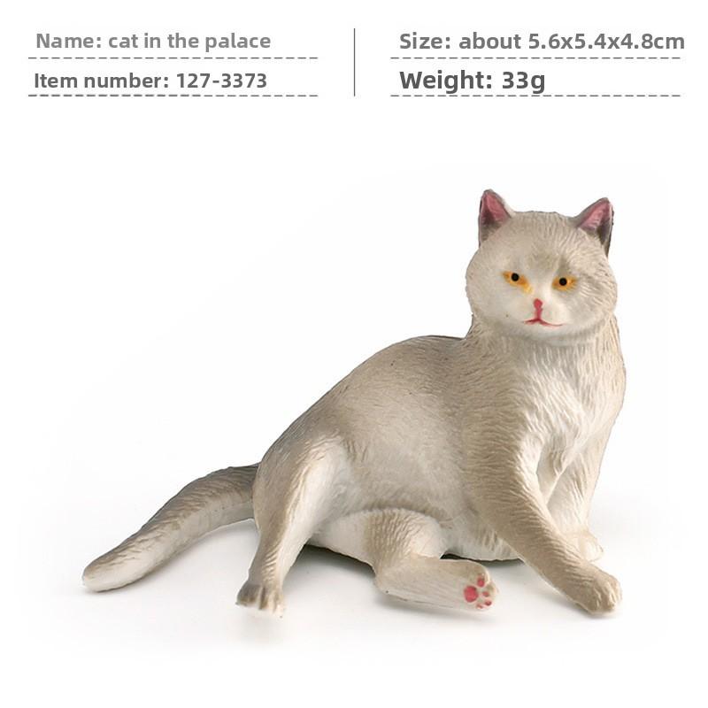 Кошка ПВХ Мультяшная Скульптура с Реалистичной Формой для Домашнего Дисплея Детский Подарок