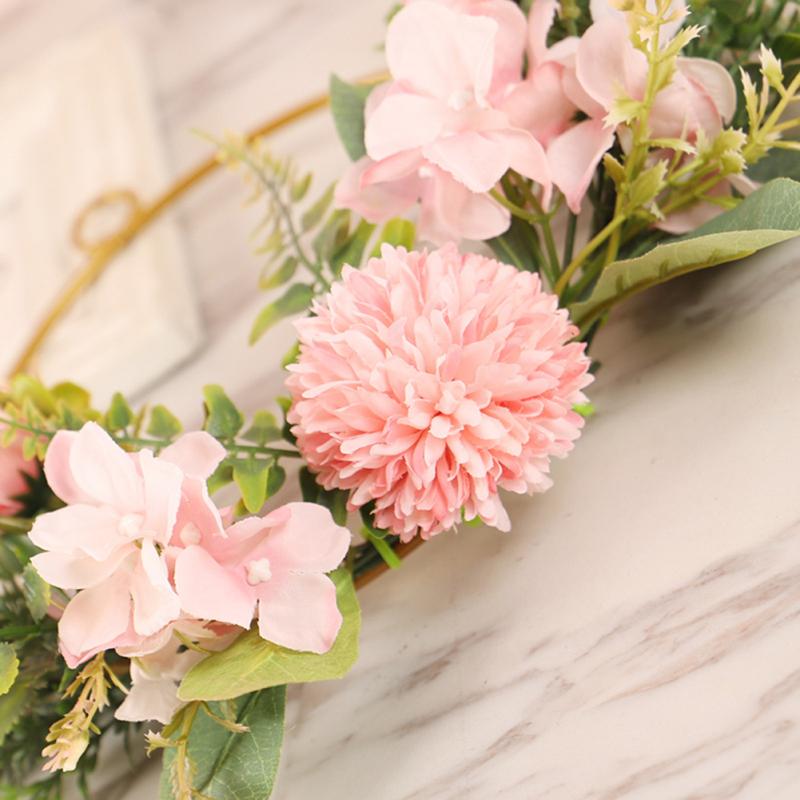 Искусственное настенное подвесное украшение, имитация цветочного венка, подвеска для свадьбы, дома, рождественского украшения