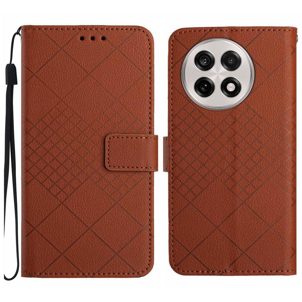 For OnePlus 13R 5G Wallet Phone Case Imprint PU Leather Flip Folio Cover