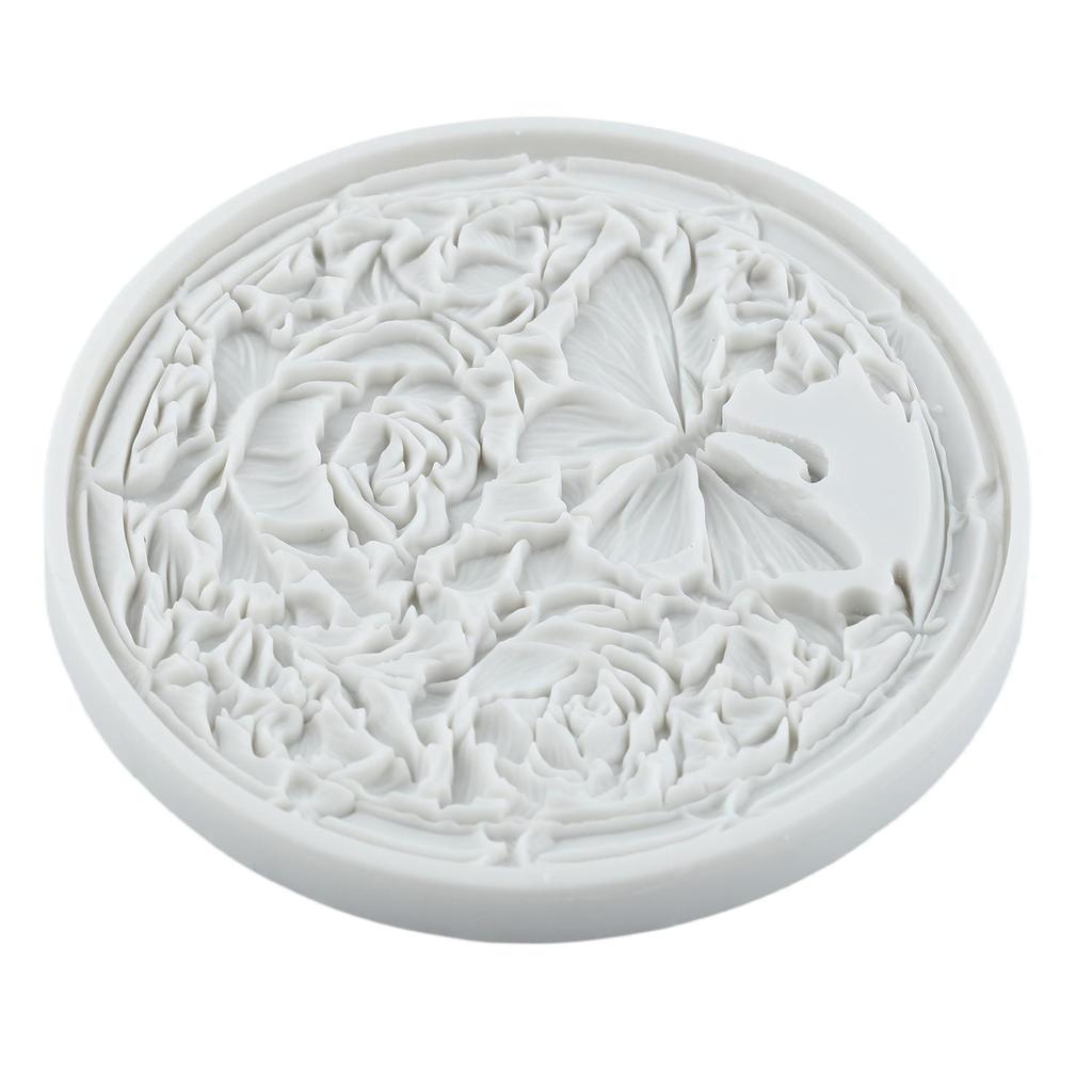 Силиконовая форма для барочной фоторамки, гирлянда из пионов, бабочка, роза, формы для мастики, инструменты для украшения торта, тематический торт, десерт, украшенный шоколадом, форма для конфет