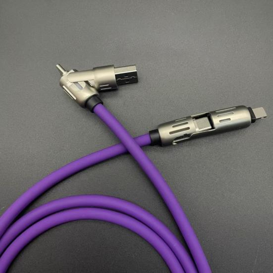 240 Вт кабель для быстрой зарядки 4-в-1 PD Type C кабель 1,5 м USB C Data Line универсальное зарядное устройство для iPhone