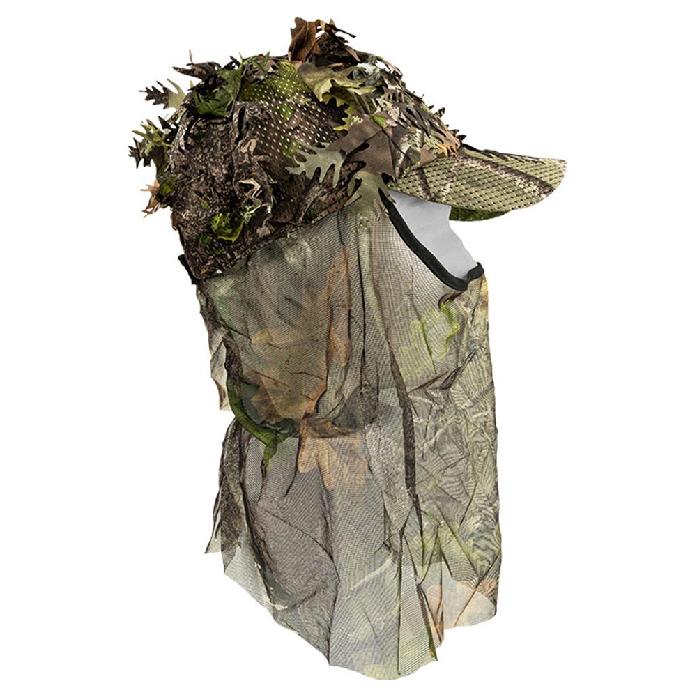 Jack Pyke Unisex Adult LLCS Oak Leaf Camo Baseball Cap with Veil