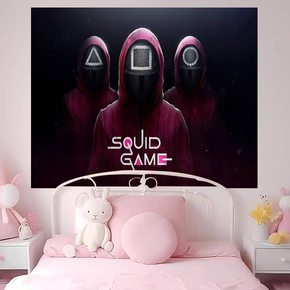 TV Game SSquids Anime Tapestry Art Science Fiction Room Home Decor Wall Art Decor