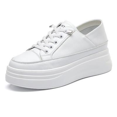 Модные повседневные женские кроссовки 2025 Весна Новая мода Удобные с увеличением высоты На шнуровке Плоская подошва Дышащие женские кроссовки для улицы