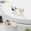 Portable Lovely Cartoon Toilet Lifting Device Avoid Touching Toilet Lid Handle WC Accessories Anti Dirty No Punching Required