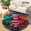 One Piece Round Area Rug Carpet Rug For Living Room Bedroom Sofa Playroom Decor Nonslip Floor Mat