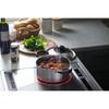 Yoshikawa Cook Easy SJ3321 Silver Stainless Steel 20cm Double-Handled Pot, Gas and Induction Compatible, Made in Japan