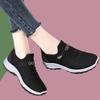 2025 Autumn New Women's Shoes Flying Woven Walking Shoes Soft-soled Non-slip Sneakers Working Mother Shoes Elderly Non-slip Shoes