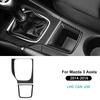 Real Soft Carbon Fiber Sticker for Mazda 3 Axela 2014 2015 2016 LHD RHD Manual Car Gear Shift Panel Interior Trim Accessories